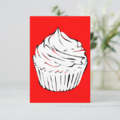 Invitation boucles de cupcakes (Debout devant)