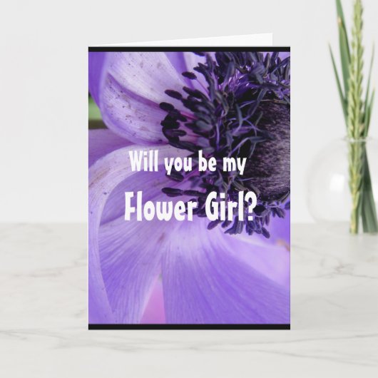 Invitation Boucles Violettes (Devant)