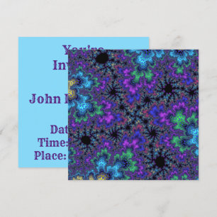 Invitation Bouclier d'aquarelle violet