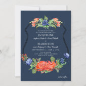 Invitation Bouclier floral Aquarelle d'été Mum Thistal (Devant)