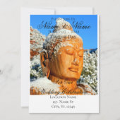 Invitation Bouddha en bois dans Tonnerre de Neige (Devant)