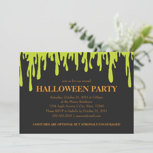 Invitation Boue verte (Debout devant)