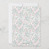 Invitation Bougainvillea Annaprashan (Premier Riz) (Dos)