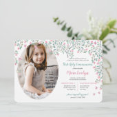 Invitation Bougainvillea Photo Première communion sainte (Debout devant)