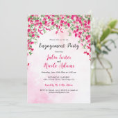 Invitation Bougainvillea Tropical Rainforest Engagement Party (Debout devant)