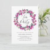 Invitation Bougainvilliers d'aquarelle violet (Debout devant)