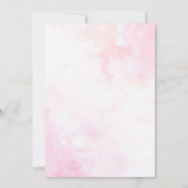 Invitation Bougainvilliers roses Fête des mariées forestière  (Dos)