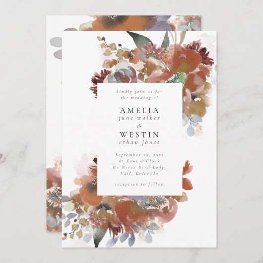 Invitation Bouges d'automne (Devant / Derrière)