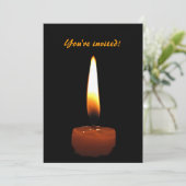 Invitation Bougie Anniversaire de Mariage (Debout devant)