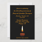 Invitation Bougie Anniversaire de Mariage (Dos)