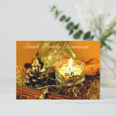 Invitation Bougie de Noël (Debout devant)