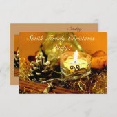 Invitation Bougie de Noël (Devant / Derrière)