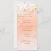 Invitation Bougie de Noël éclairée par bougie florale (Dos)