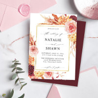 Bougie d'or et Mariage rose pâle - B