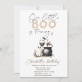 Invitation Bougie en verre fantôme Halloween (Devant)