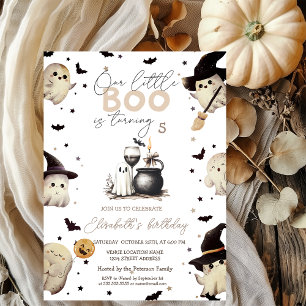 Invitation Bougie Halloween en Verre Fantôme