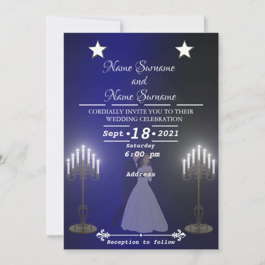 Invitation Bougies (Devant)