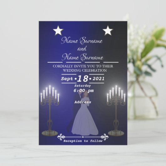 Invitation Bougies (Debout devant)