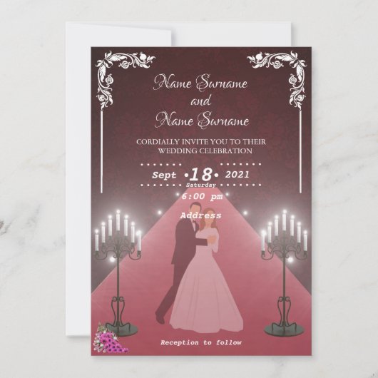 Invitation Bougies (Devant)