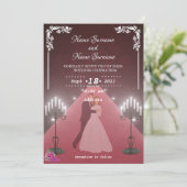 Invitation Bougies (Debout devant)