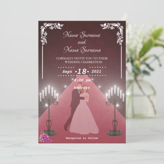 Invitation Bougies (Debout devant)