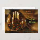 Invitation Bougies #2 (Devant / Derrière)