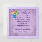 Invitation Bougies de fête (Dos)