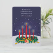 Invitation Bougies de vacances (Debout devant)