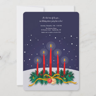 Invitation Bougies de vacances