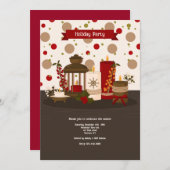 Invitation Bougies de vacances (Devant / Derrière)