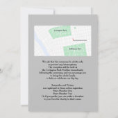 Invitation Bougies et café ivoire en forme de Mariage gothiqu (Dos)