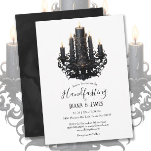 Invitation Bougies gothiques en Imaginaire noir