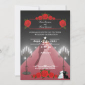 Invitation Bougies rouges (Devant)