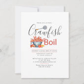Invitation Bouillabaisse de écrevisses Fête côtière Réunion d (Devant)