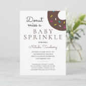 Invitation Bouillie de chocolat Baby shower neutre (Debout devant)