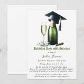 Invitation Bouillonnant avec succès Un diplôme étincelant (Devant / Derrière)