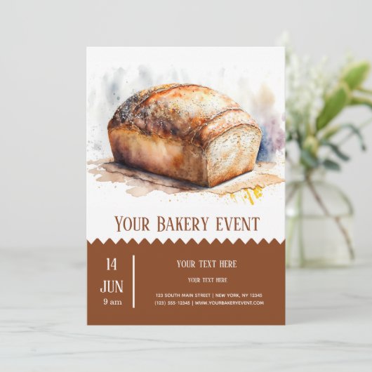 Invitation Boulangerie (Debout devant)