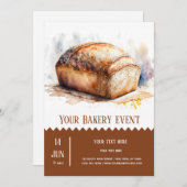 Invitation Boulangerie (Devant / Derrière)