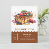 Invitation Boulangerie (Debout devant)