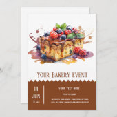 Invitation Boulangerie (Devant / Derrière)