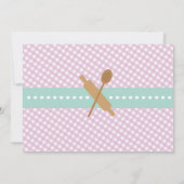 Invitation Boulangerie Apron Anniversaire Fête Photo Mint Inv (Dos)