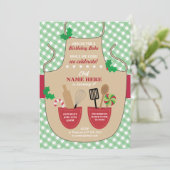 Invitation Boulangerie Apron Fête d'anniversaire Filles Noël (Debout devant)