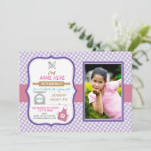 Invitation Boulangerie Baking N'Importe Quel Âge Fête Anniver (Debout devant)