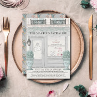 Boulangerie française Patisserie Baby shower gris