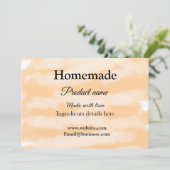 Invitation Boulangerie maison faite avec amour ajouter texte (Debout devant)