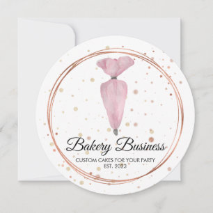 Invitation Boulangerie Pâtisserie Pâtisserie Aquarelle Décor 