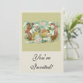 Invitation Boulangeries au chocolat Antique (Debout devant)