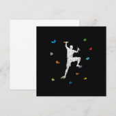 Invitation Bouldering Wall Climber Gift Idea (Devant / Derrière)