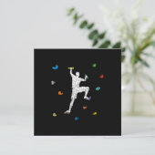 Invitation Bouldering Wall Climber Gift Idea (Debout devant)