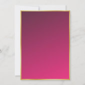 Invitation Boule à facettes dorée thème Ibiza Eivissa rose so (Dos)